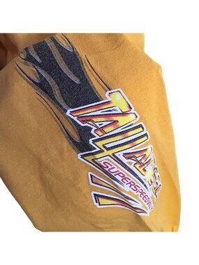 Vintage T-shirt Talladega Superspeedway Large Long-Sleeve Flame Sleeve Graphic